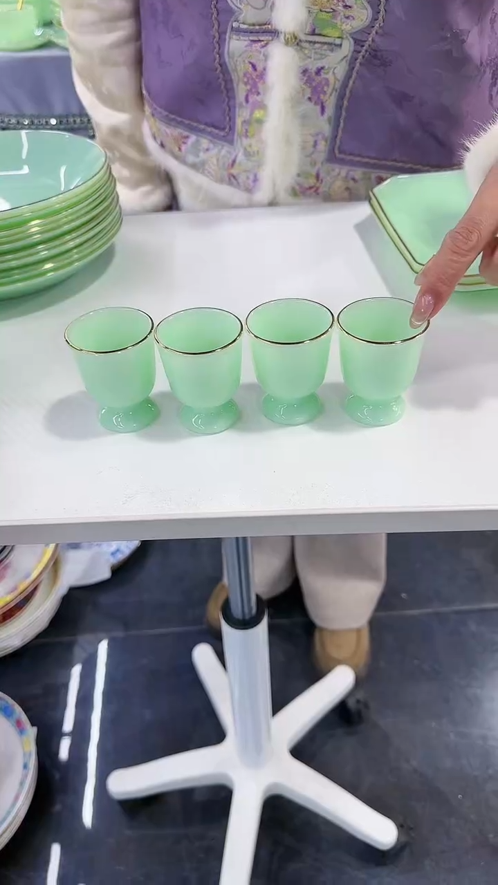 【闪购商品】瓷片酒杯4只景德镇陶瓷