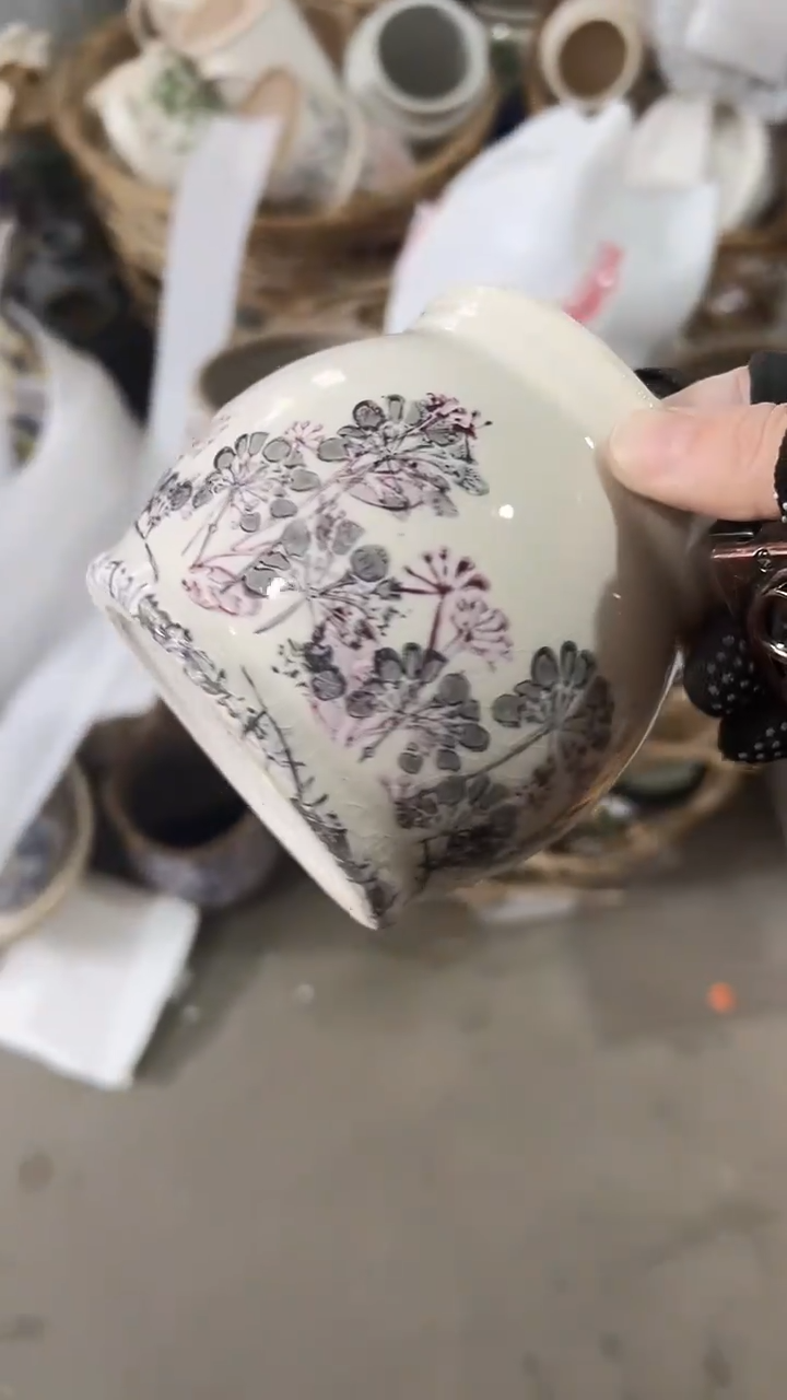 【闪购商品】陶瓷花盆高10cm内径8cm