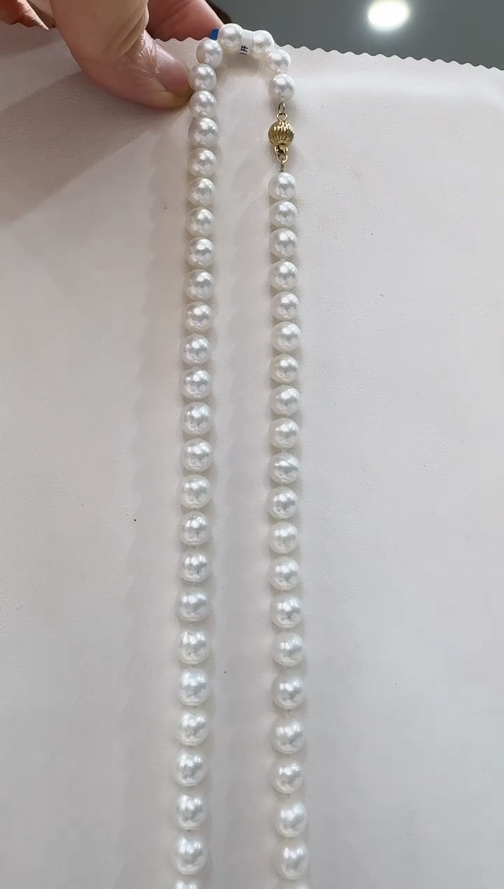 【闪购商品】淡水珍珠NN14K金镶嵌高品质珍珠串链@@C361