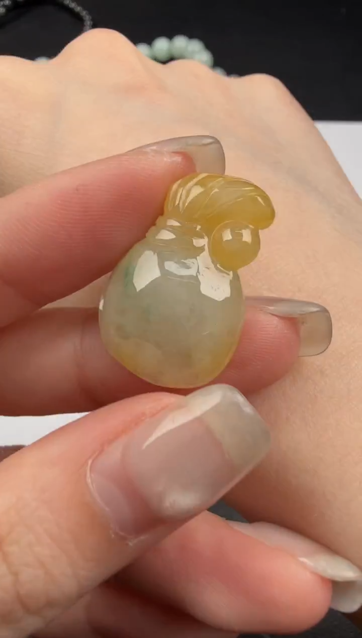 吊坠(不含链)未镶嵌翡翠翡翠饰品-31
