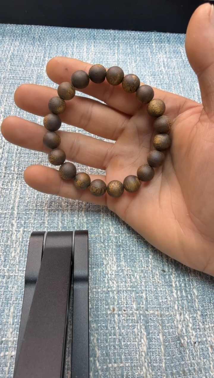 【闪购商品】沉香手串jy209海南莺歌绿棋楠1.0单圈