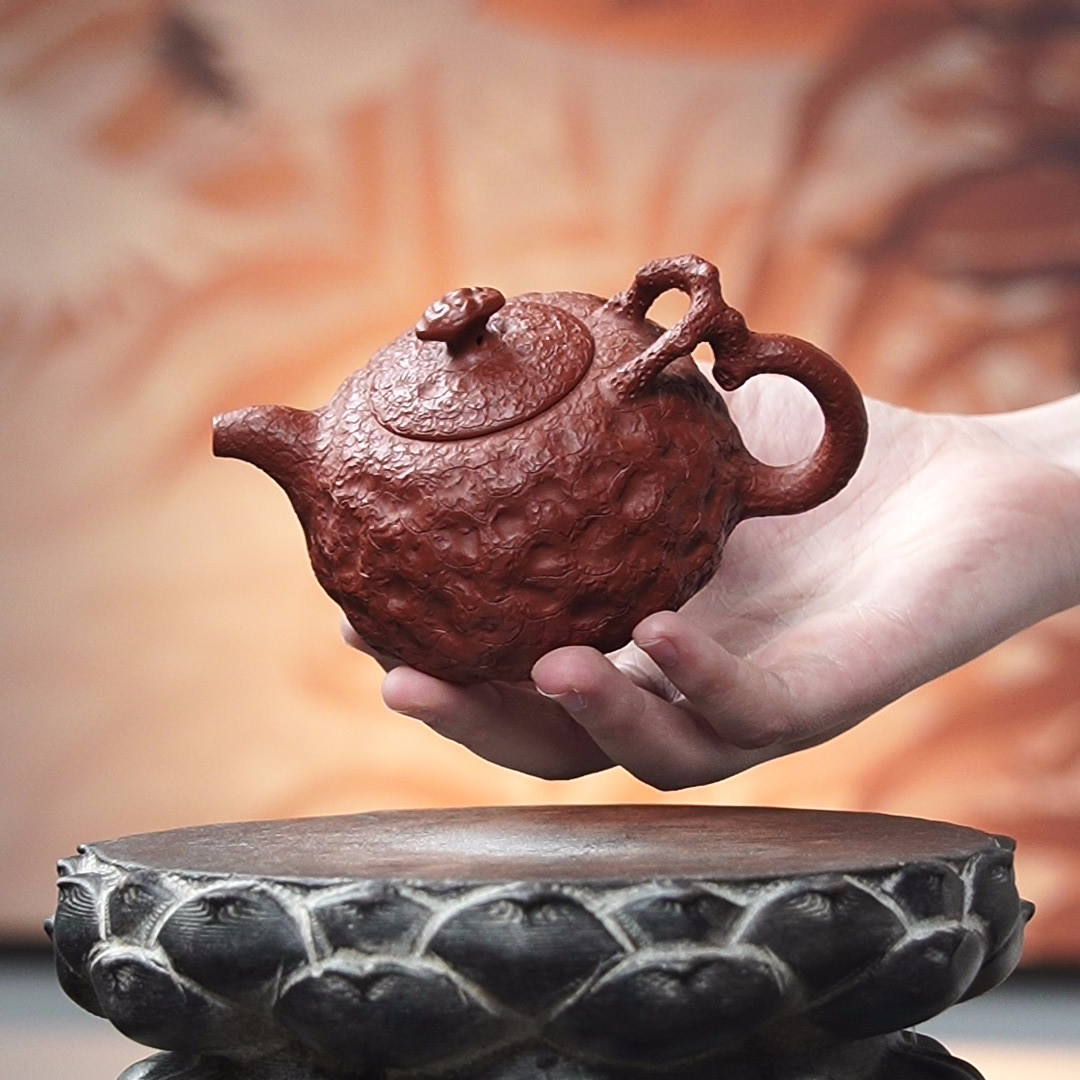 宜兴原矿手工紫砂壶 供春壶手制树桩供春 大红袍 200CC H264