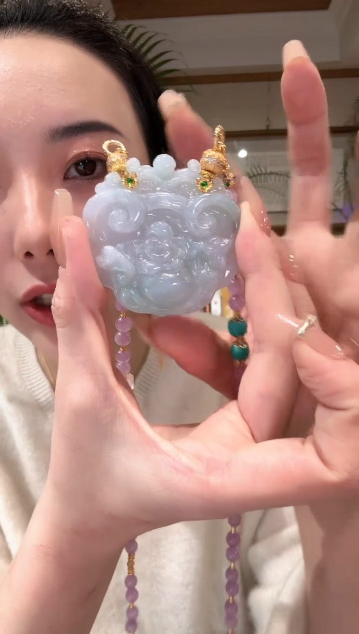 【闪购商品】翡翠颈饰未镶嵌国风