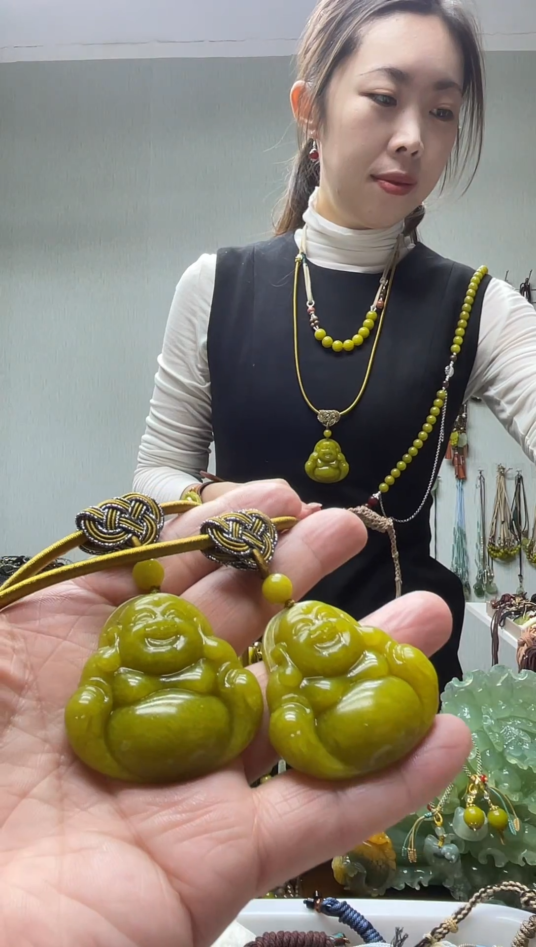 未镶嵌岫玉颈饰多样性发货 拍一发一
