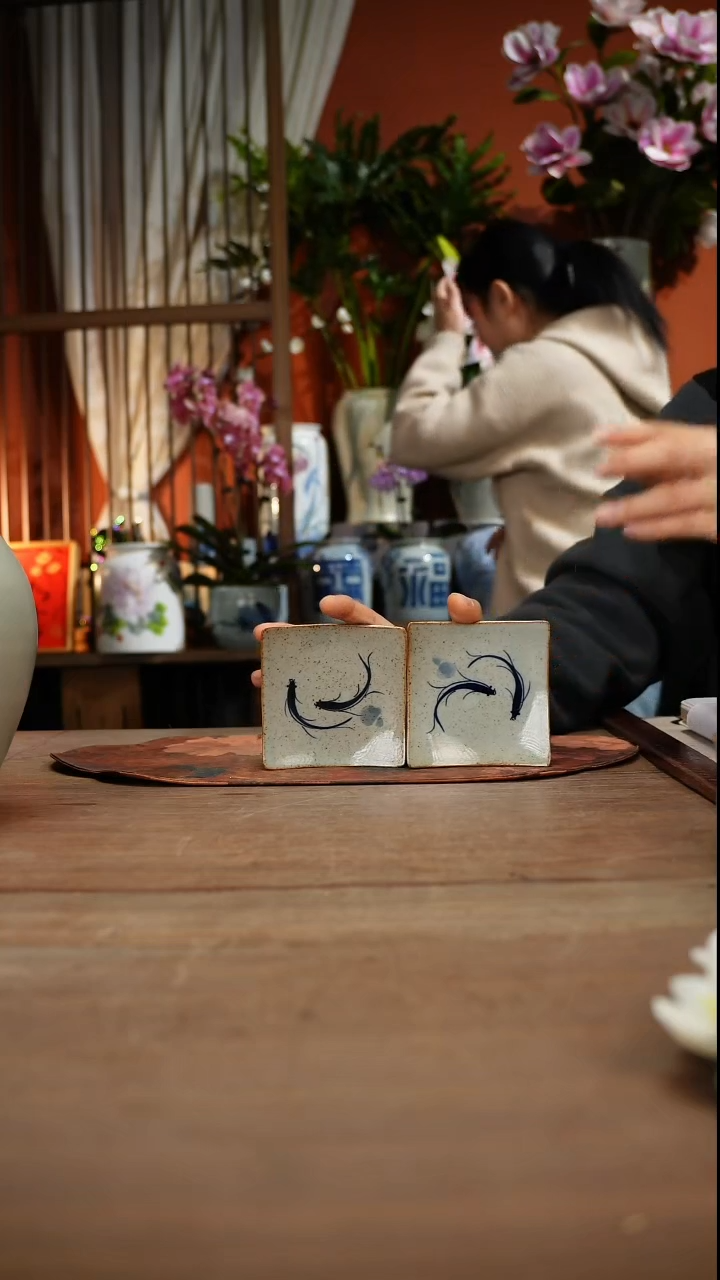 现代@****w高温釉下彩手绘陶瓷餐具