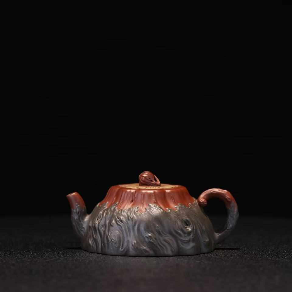【可询】王景融 原创 孤品《韫瑞》红皮龙 210cc 全手工 实力派 茶壶