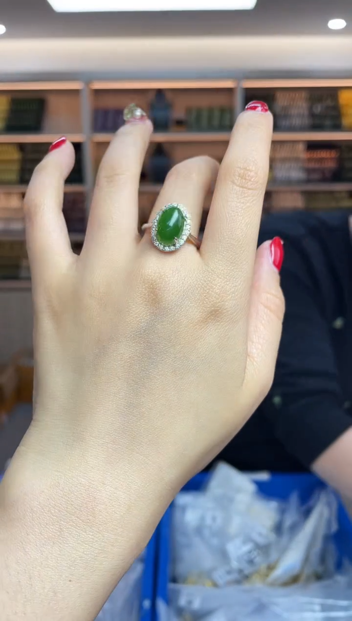 【闪购商品】和田玉·银S925镶嵌多样性发一件