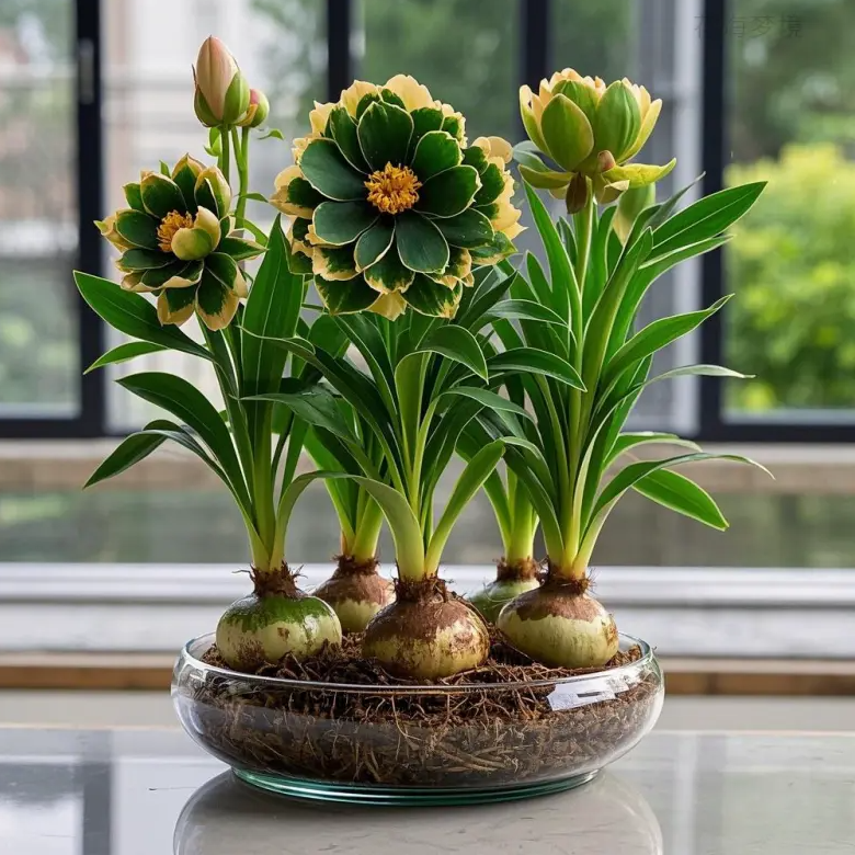 【香水兰花球】耐寒四季开花橙心兰花大花球绿植土培水培浓香型花卉