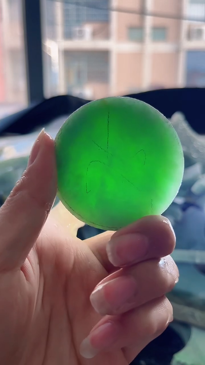 裸石翡翠 缅甸翡翠A货陈1543