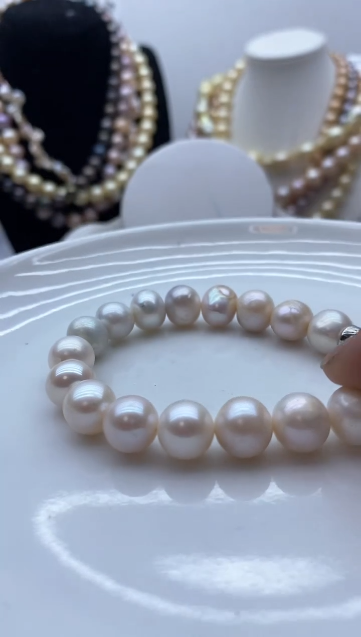 【闪购商品】淡水珍珠颈饰钛钢82