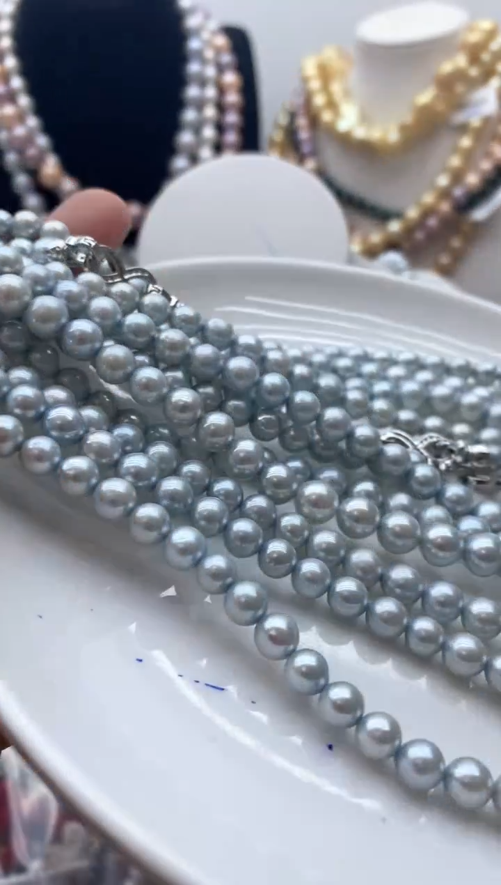 【闪购商品】淡水珍珠颈饰钛钢135