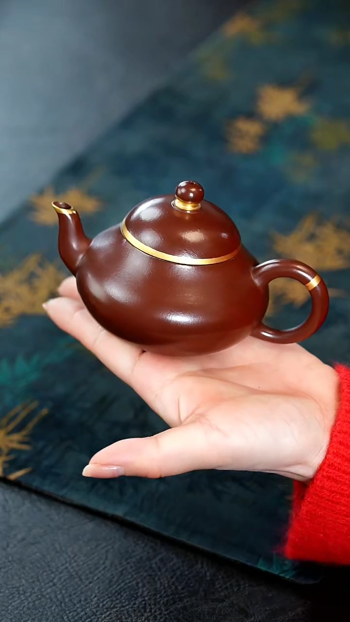 【闪购商品】紫砂茶壶20紫砂壶紫泥描金