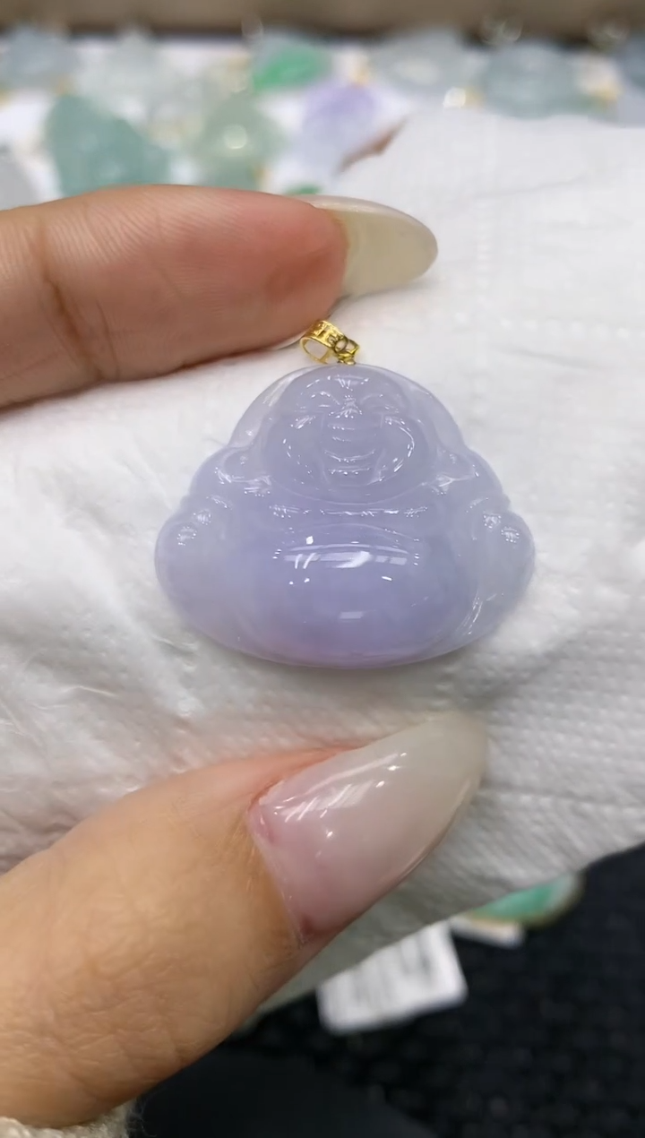 颈饰18K金镶嵌翡翠111111111111