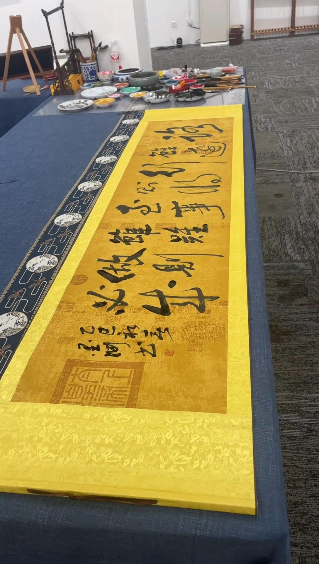 【闪购商品】国画200*50///路虽远//蒋文华卷轴 