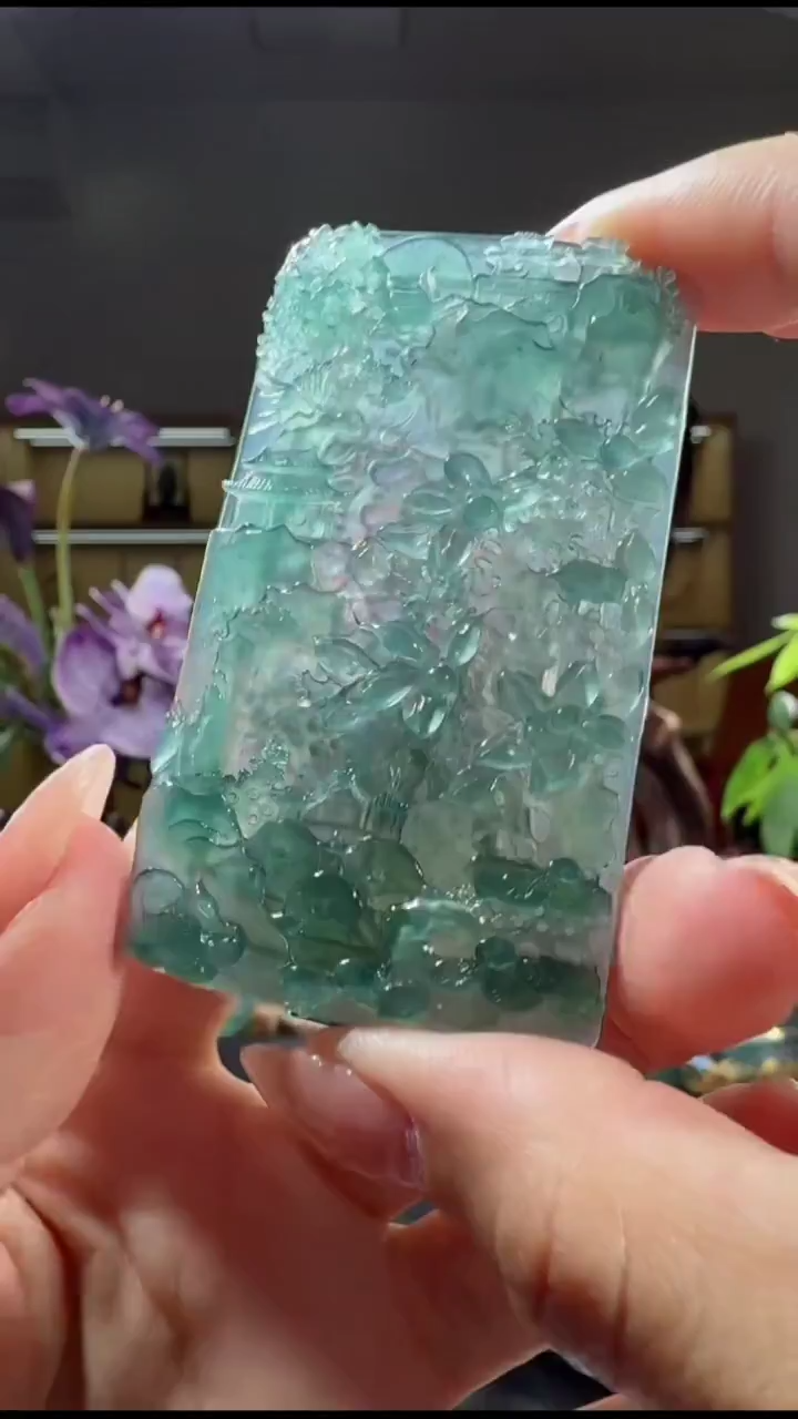 吊坠(不含链)未镶嵌翡翠山水牌（多样性发其一）