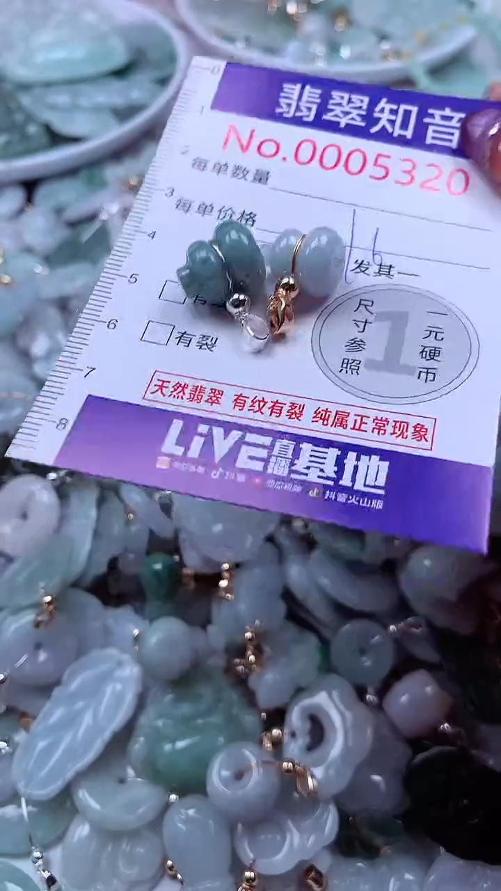 翡翠未镶嵌吊坠(不含链)5320