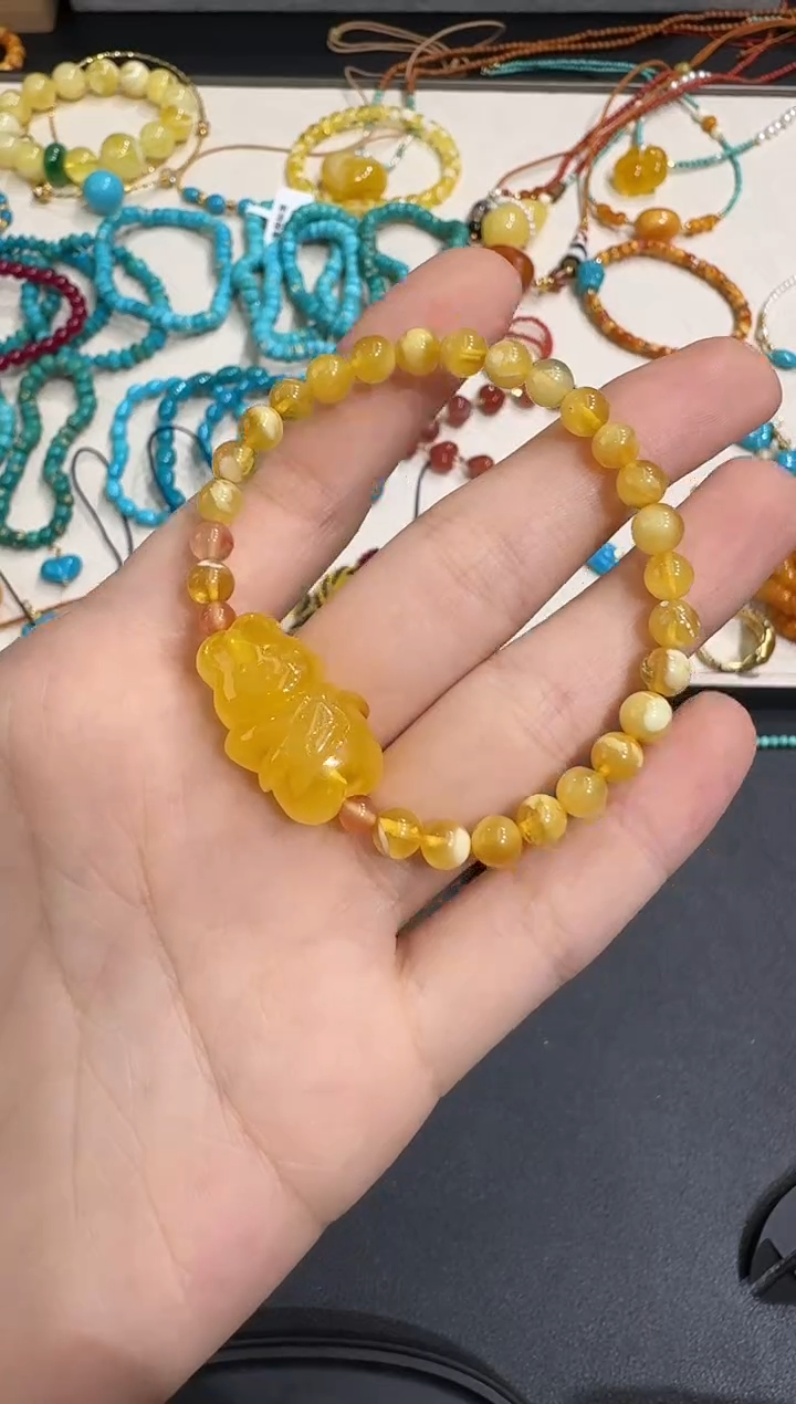 手串琥珀未镶嵌X1220-1195-21