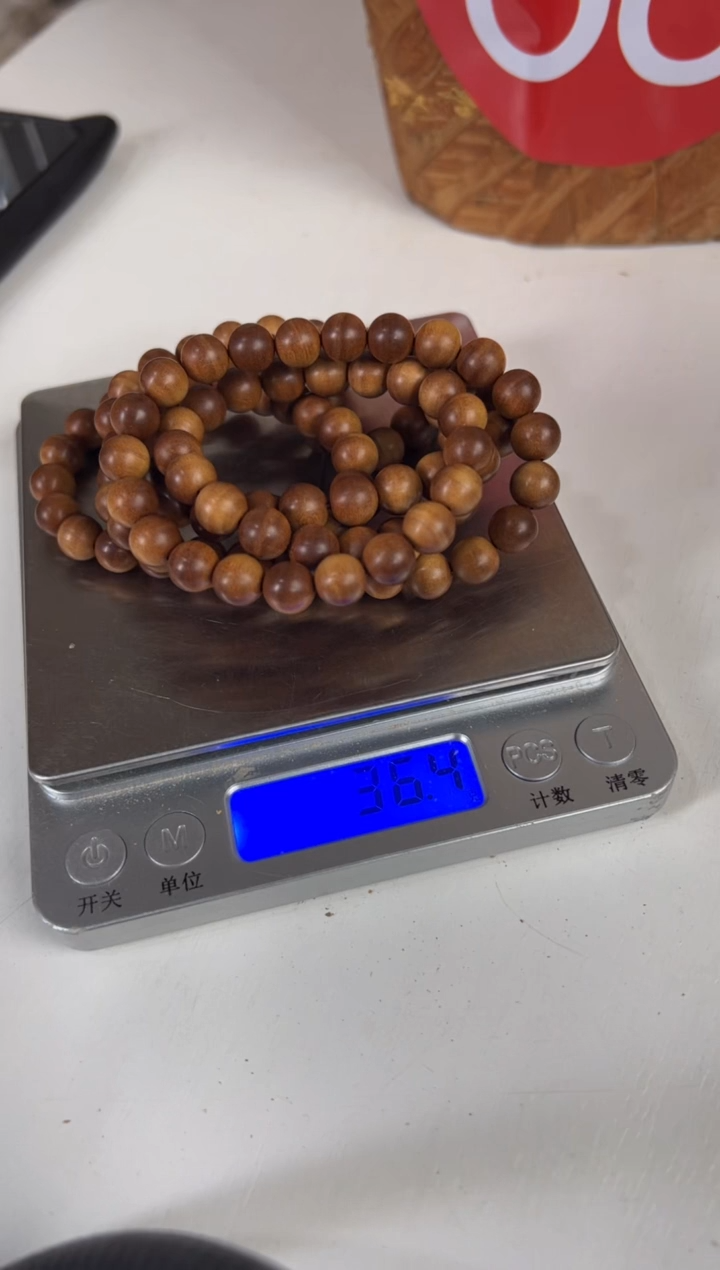 【闪购商品】檀香木手串/手链迈索尔老山檀0.8横纹圆珠多圈款手串