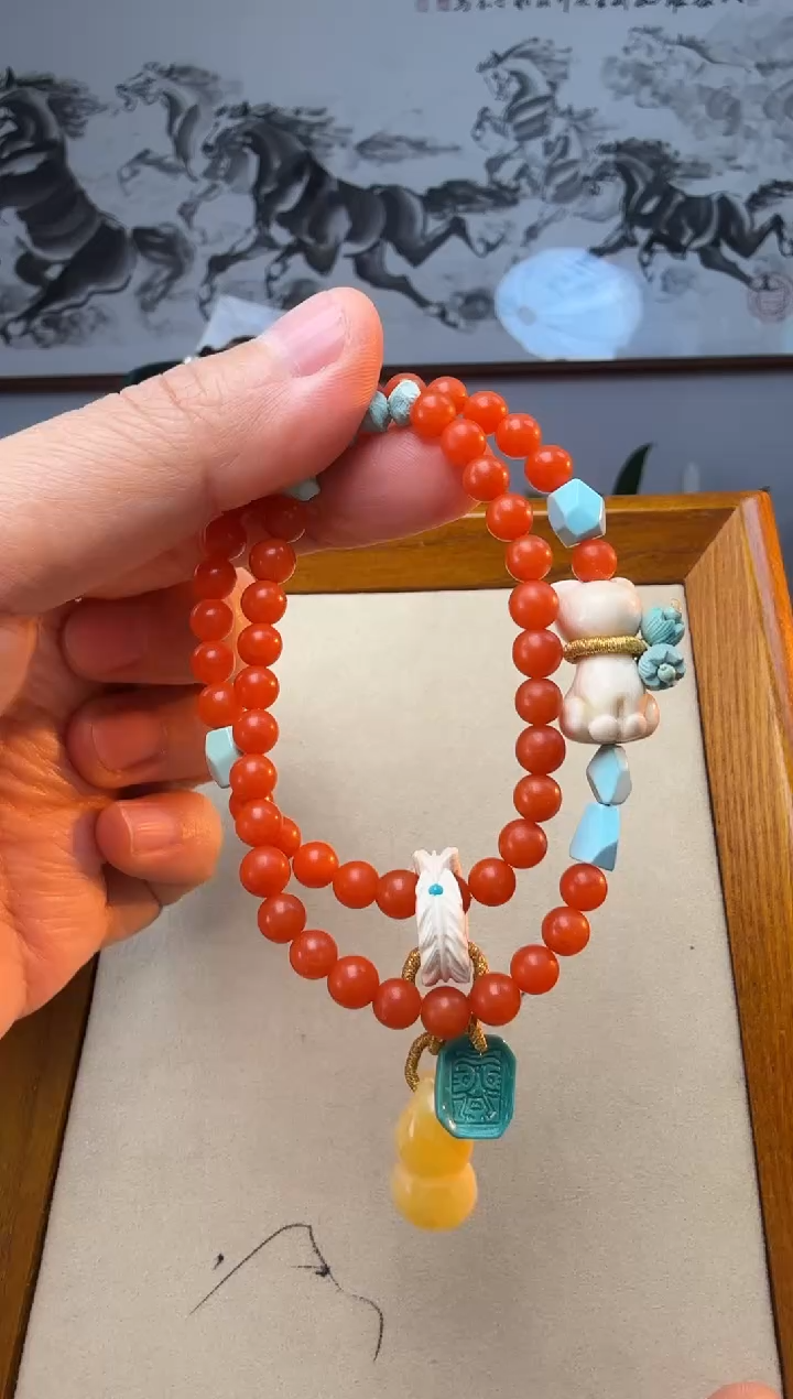 【闪购商品】南红玛瑙手串未镶嵌时尚百搭A2015