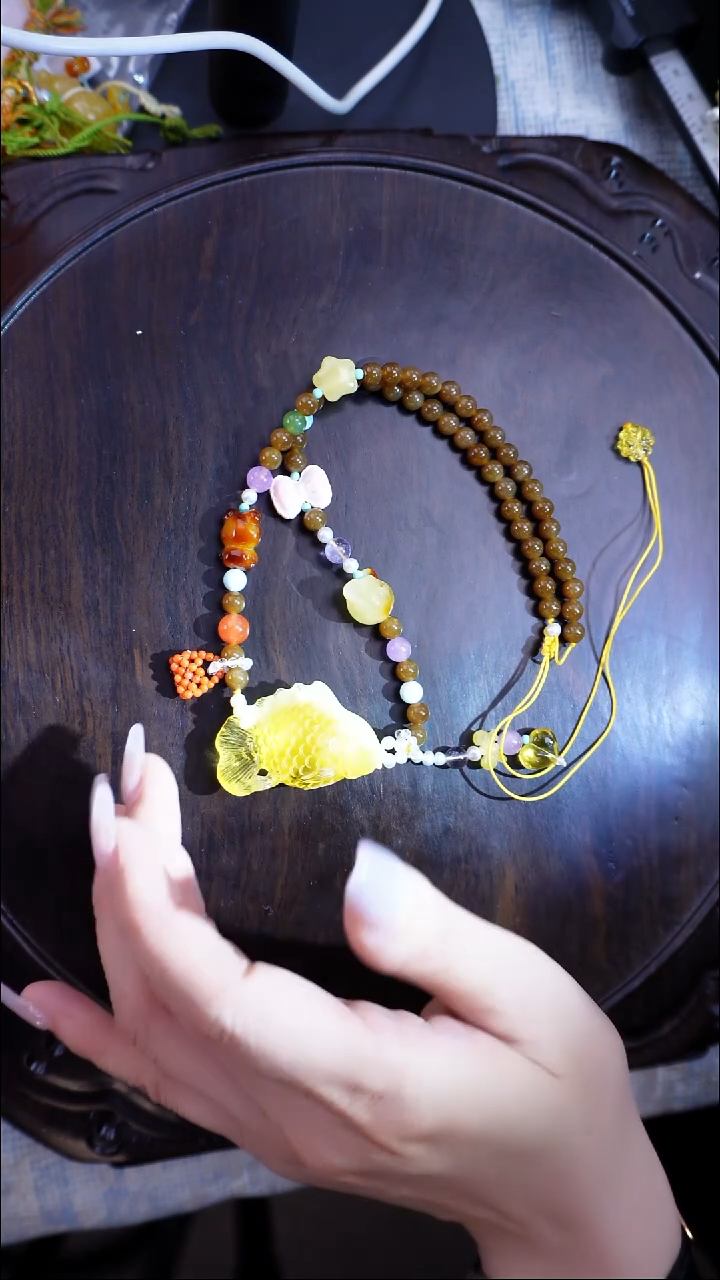琥珀颈饰未镶嵌【多样性·发一】