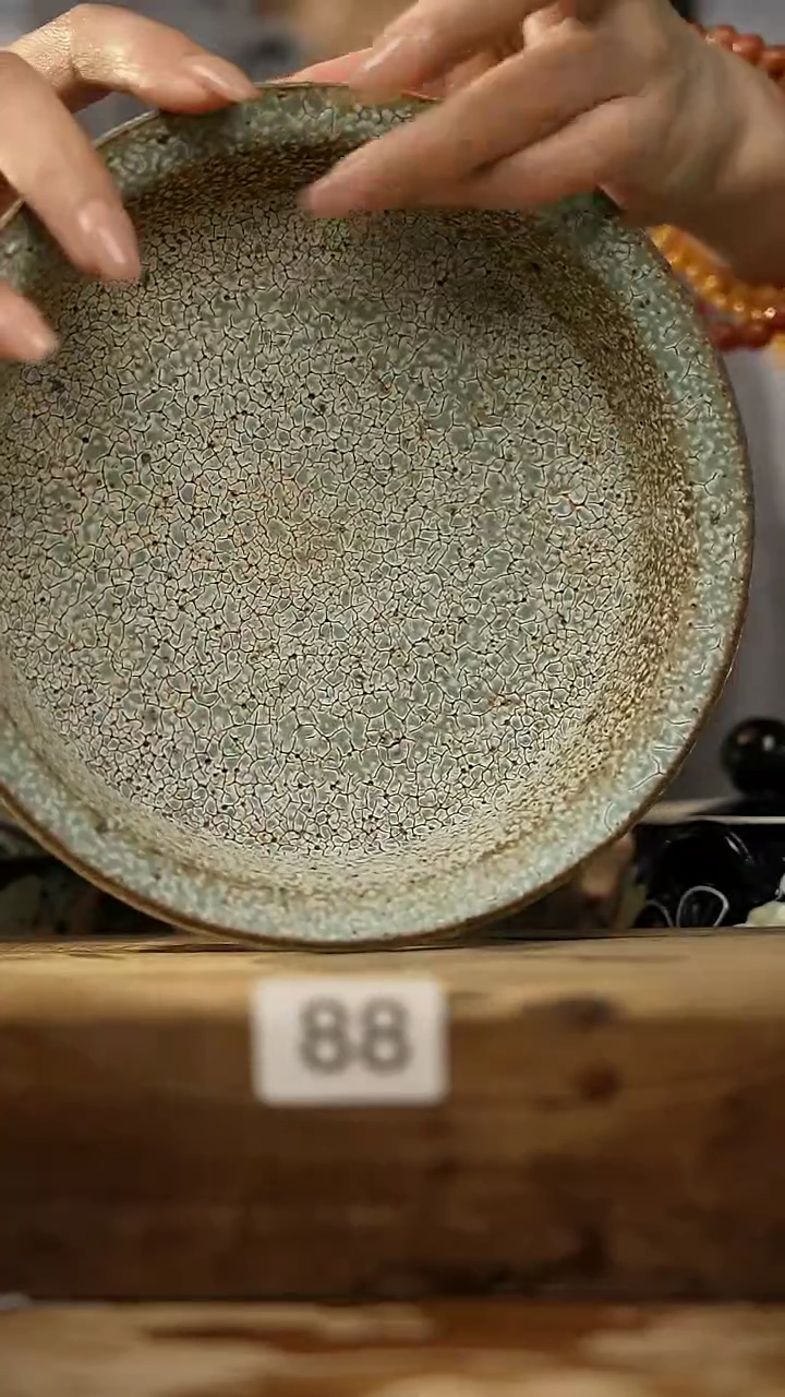 【闪购商品】瓷片设计师手作  壶承志野烧