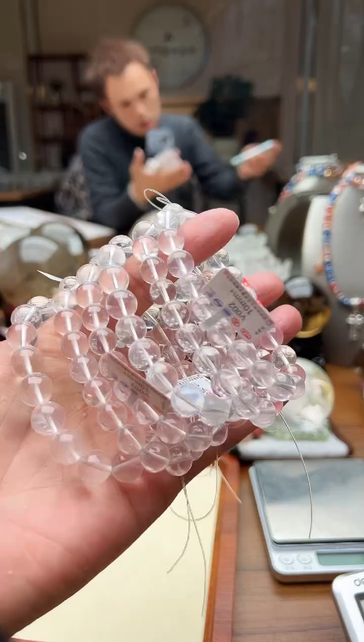 【闪购商品】水晶手链未镶嵌v002星光粉晶 卡10