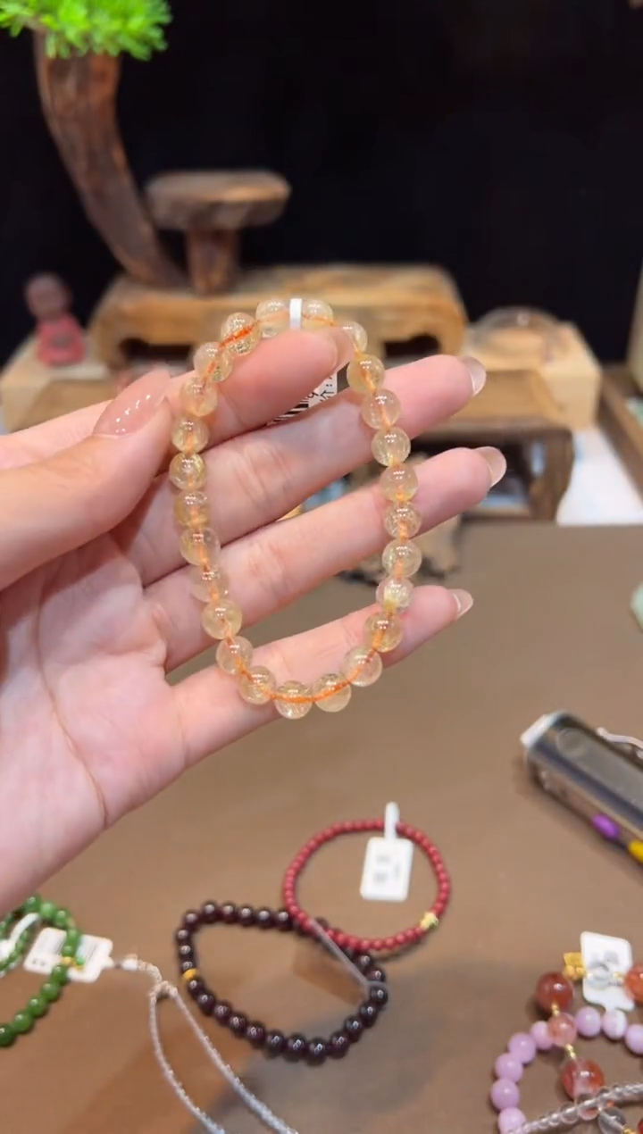 水晶手链未镶嵌手饰@@9706
