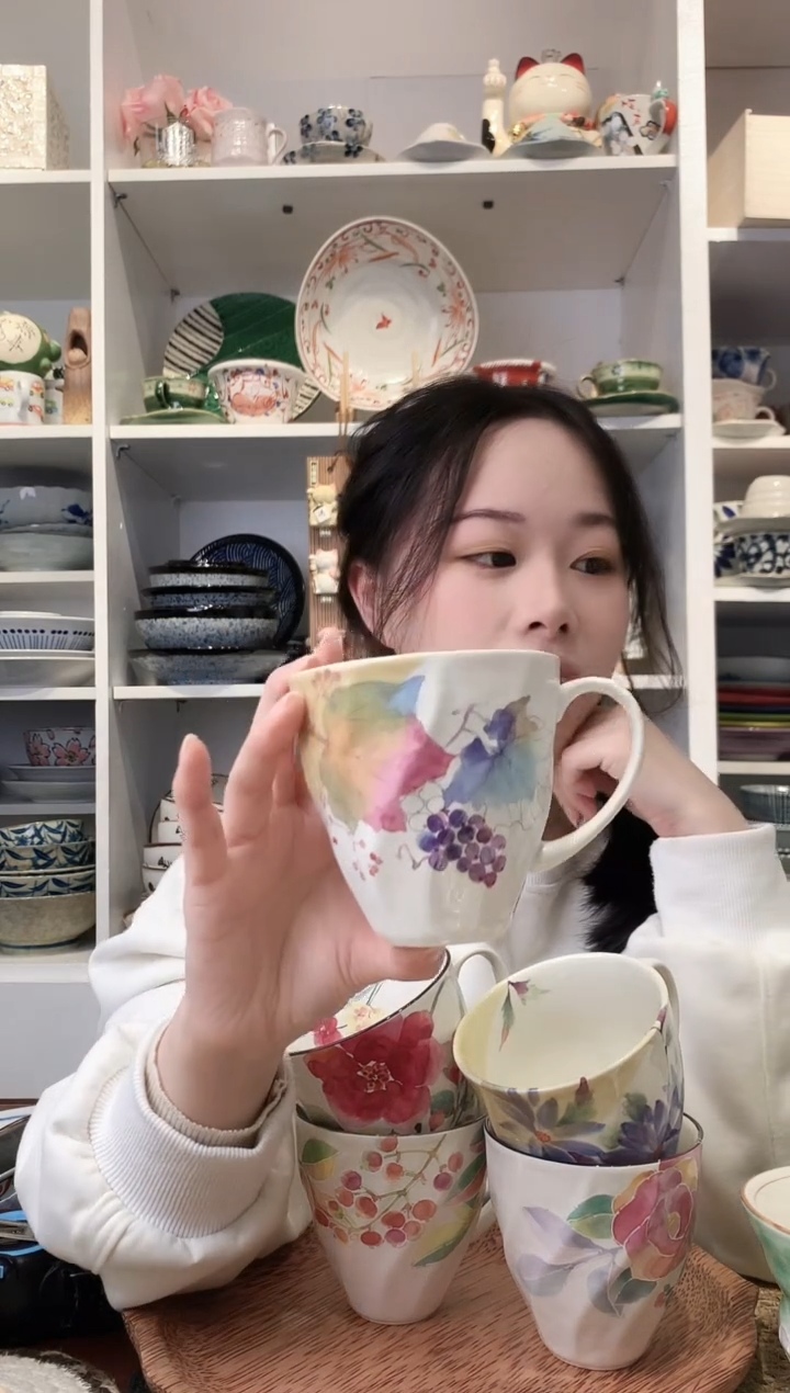 陶瓷【清仓】和蓝马克杯