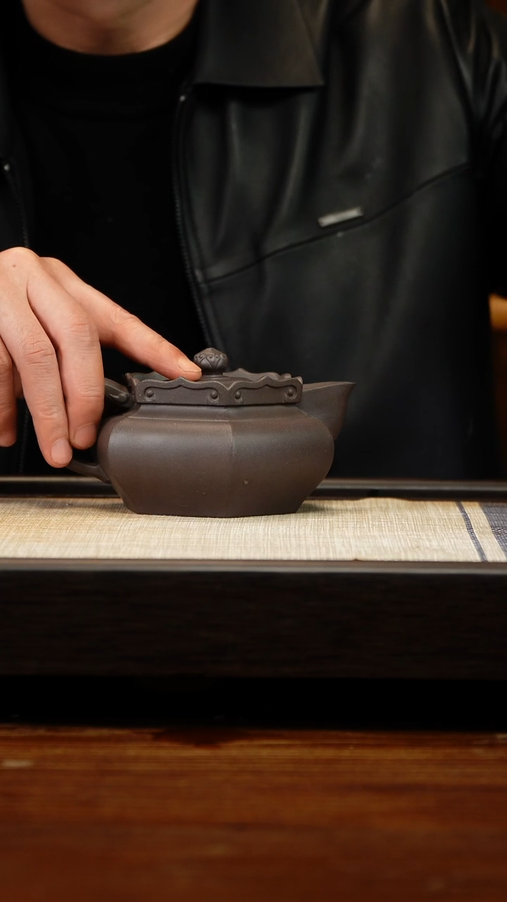 茶壶紫砂從*四底全手僧帽