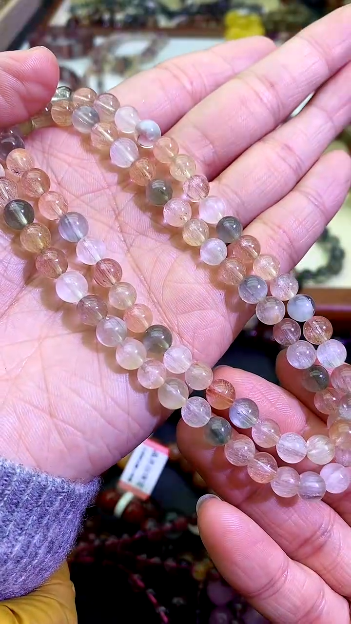 【闪购商品】水晶手链未镶嵌彩兔毛