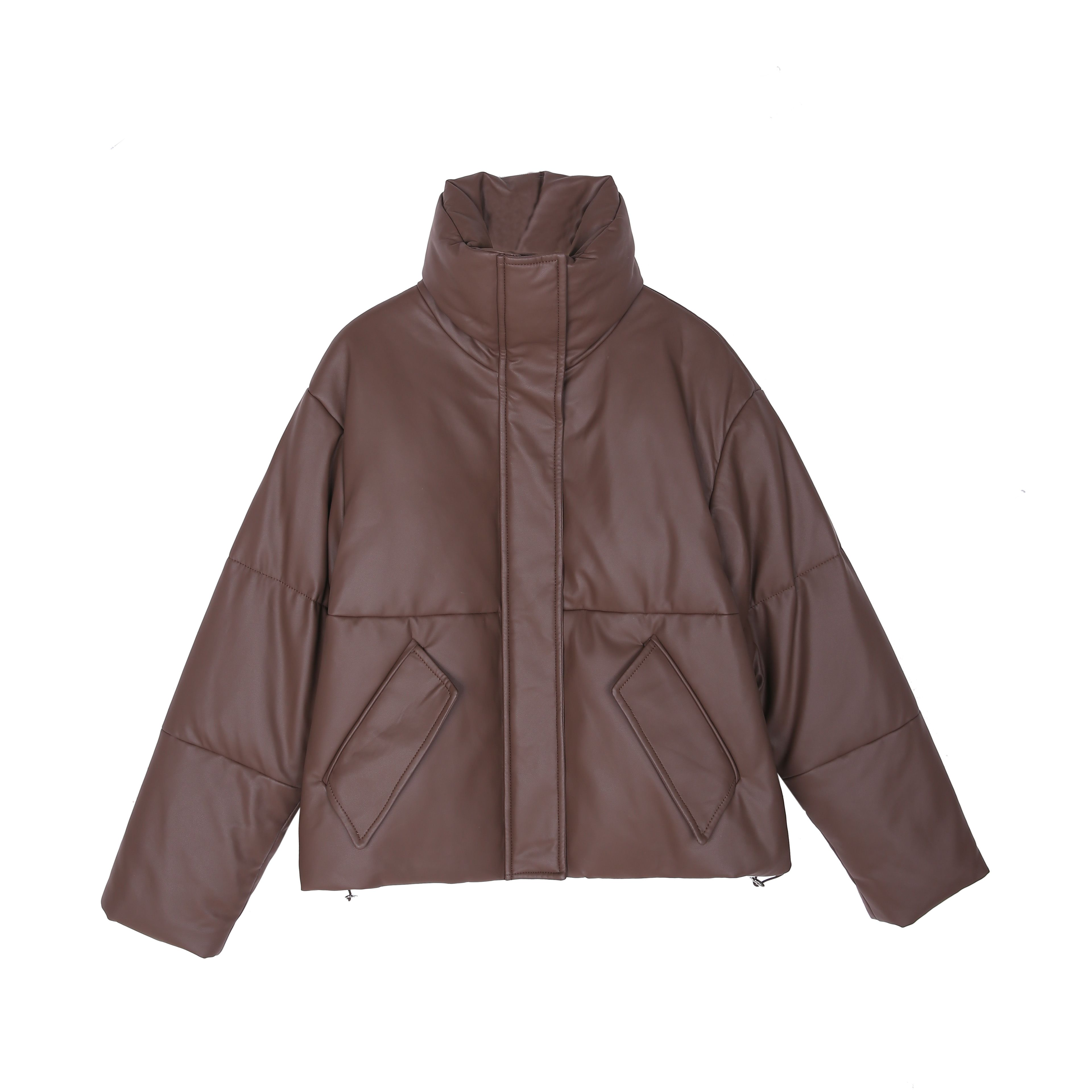 秋冬女装保暖羊皮革羽绒服外套鹅绒女装上衣M1621