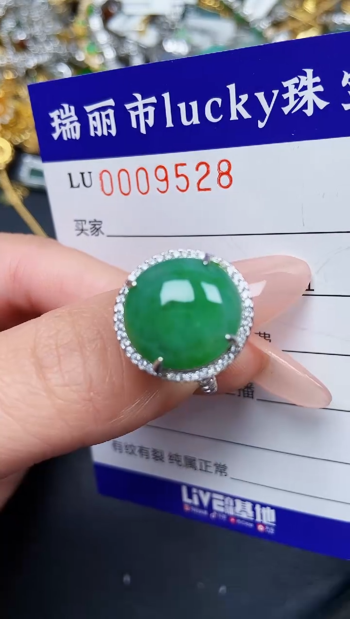 【闪购商品】翡翠颈饰银S925镶嵌9528