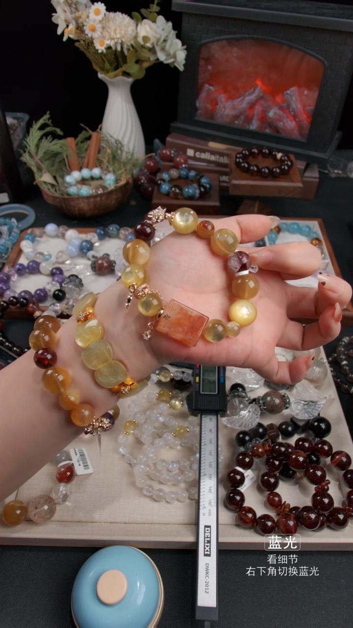 合金无金锂云母手链023多样性发货 发其一