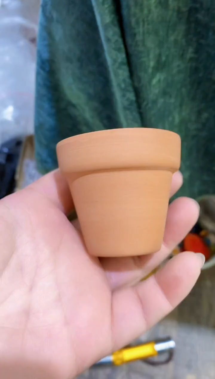 【闪购商品】琉璃手工艺品陶土小花盆