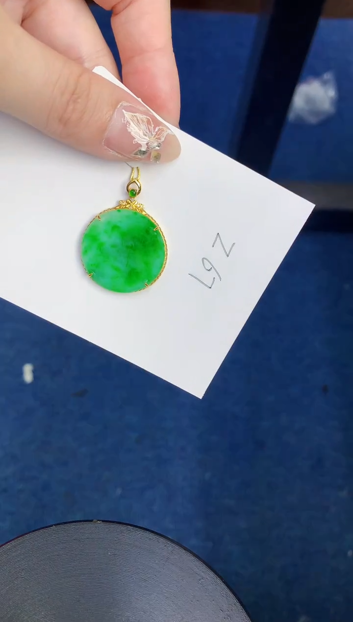 【闪购商品】翡翠颈饰18K金镶嵌00000000000