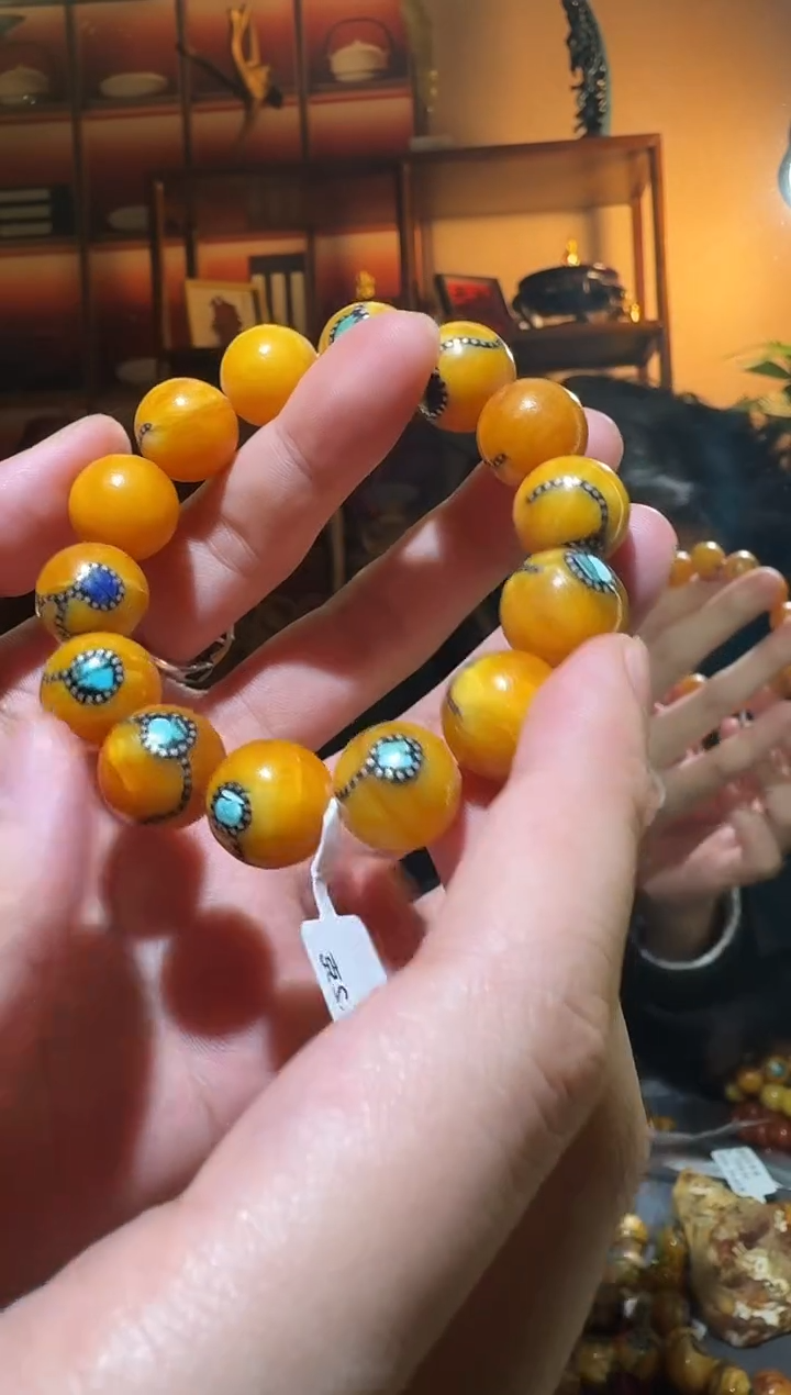 蜜蜡颈饰未镶嵌9167天然蜜蜡珠宝奇石