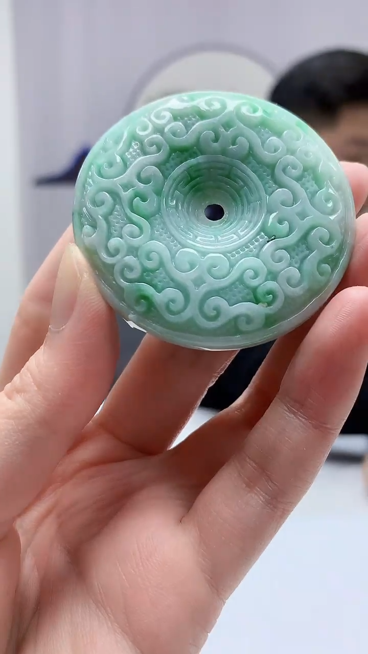 【闪购商品】定制翡翠未镶嵌4917zm-毛货挂件扣子63