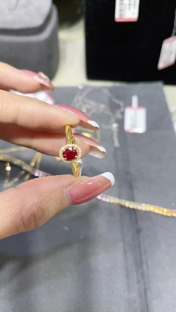 【闪购商品】红宝石戒指18K金镶嵌·