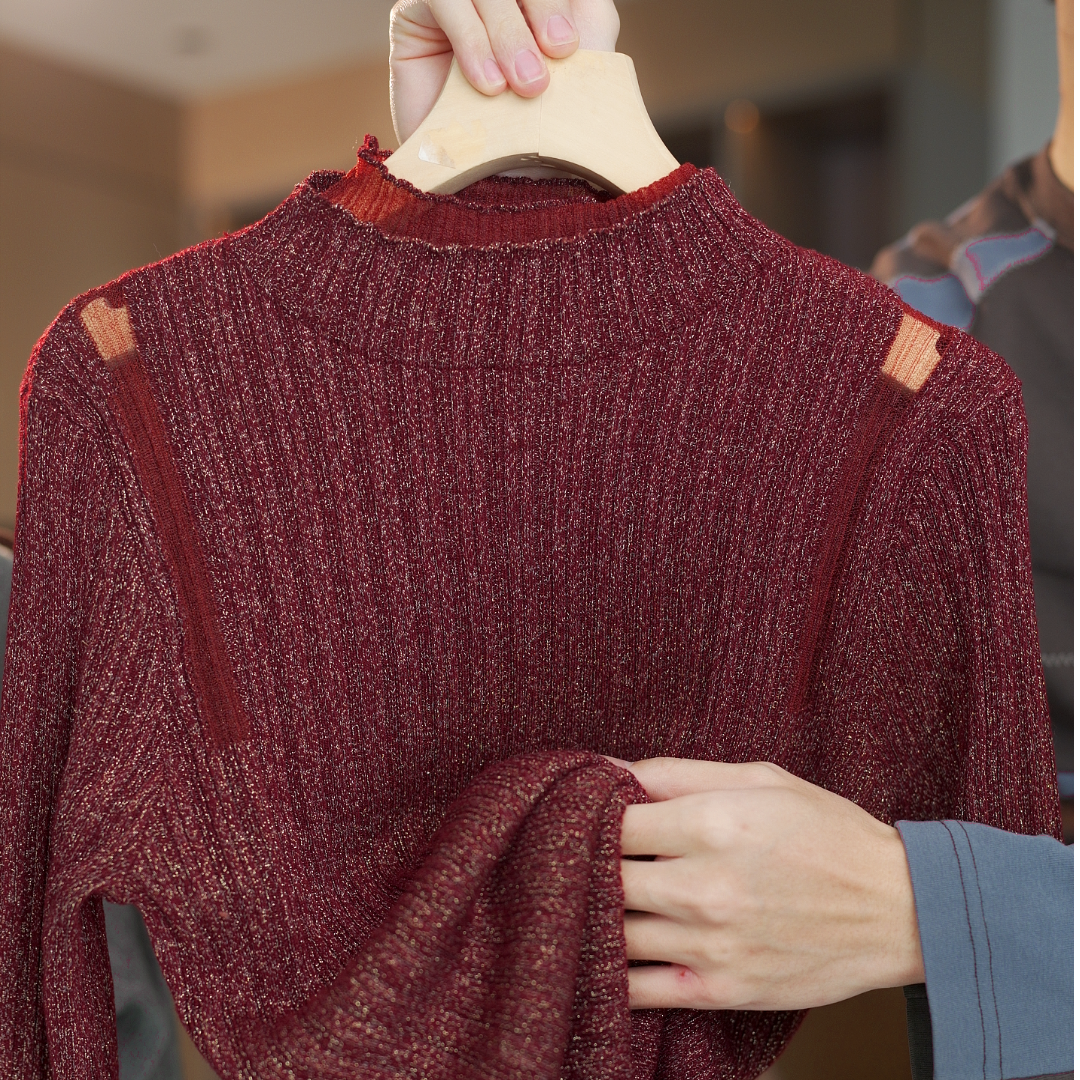 2025新款秋冬季针织衫上衣洋气毛衣打底衫.GD1539