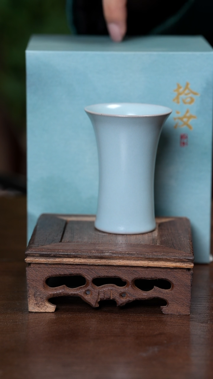 【闪购商品】宝丰清凉寺原产地汝瓷束腰闻香杯