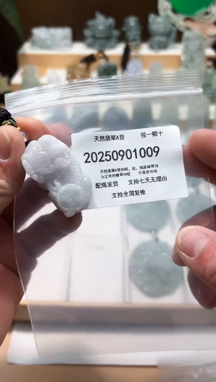 颈饰未镶嵌翡翠天然缅甸翡翠A货1128