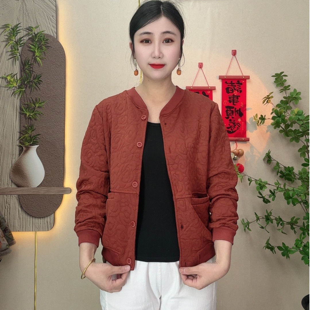 春季新款妈妈装棒球服气质休闲百搭长袖女士外套
