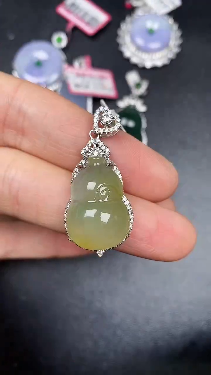 银S925镶嵌戒指翡翠2350