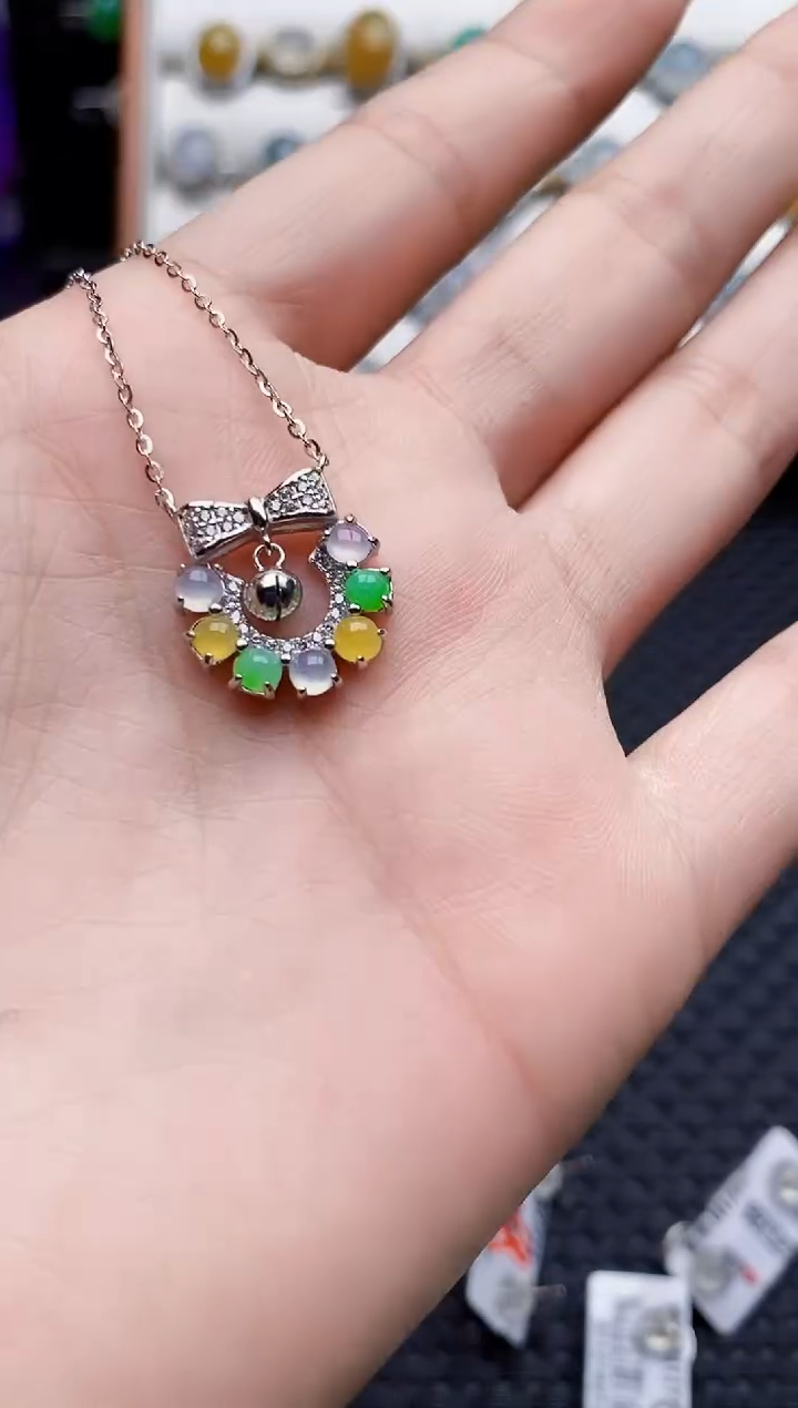 银S925镶嵌戒指翡翠2148