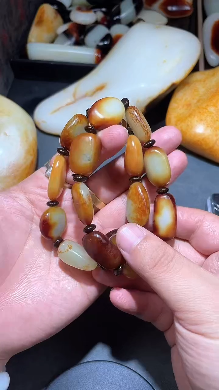 【闪购商品】和田玉手串未镶嵌YL-LL-1.23-8多样性发货