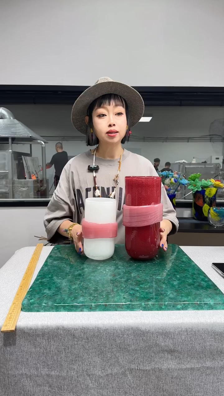 G慕忆家手作琉璃高口一对