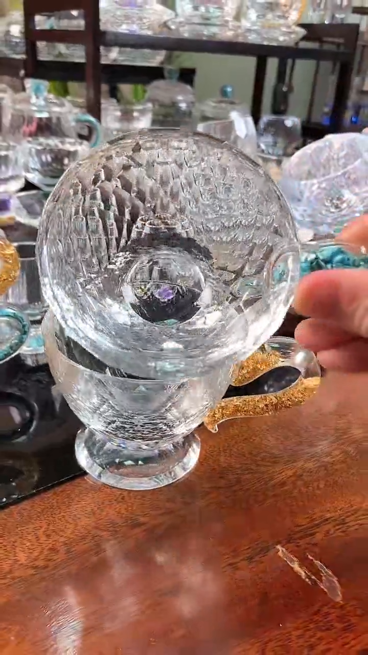 【闪购商品】金箔+绿松石高咖啡杯100ML2个