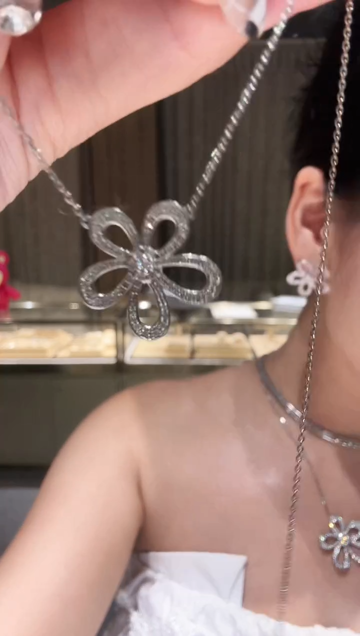 铂Pt950镶嵌项链钻石AF0696-PT-45