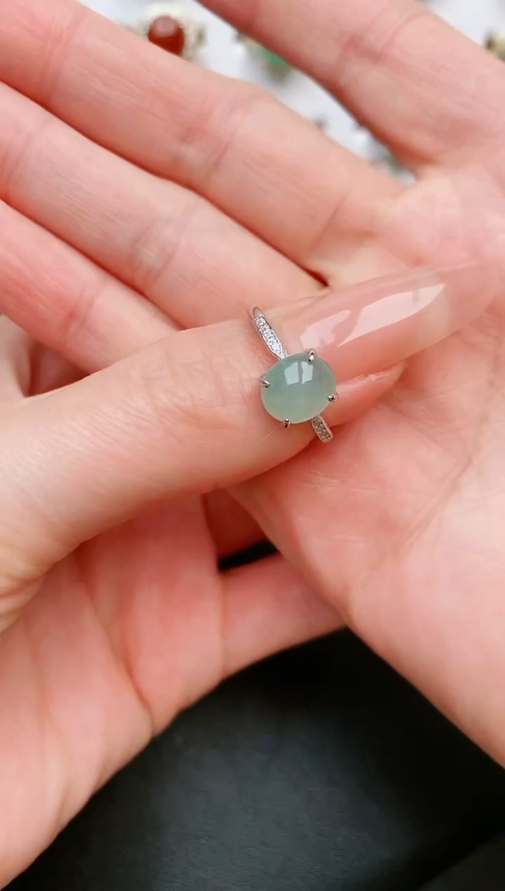 【闪购商品】翡翠戒指银S925镶嵌.....