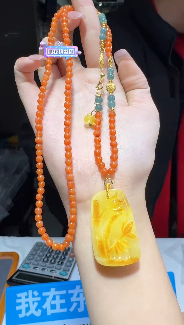 【闪购商品】蜜蜡颈饰银S925镶嵌多样性发一件 180